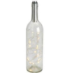 A string of heart shaped led lights perfect for creating your own light up bottle display!