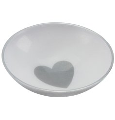 Round Heart Bowl  Aluminium