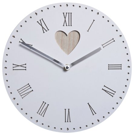 Vintage Clock With Heart Detail