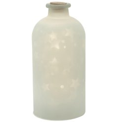 White Led Bottle - Stars