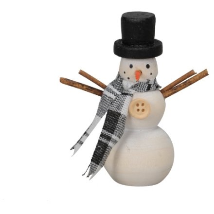 Snowman Decoration, 8cm