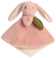 A cute comforter with pretty in pink Brenna bunny character design. 
