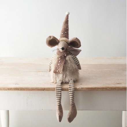Fabric Sitting Mouse, 57cm