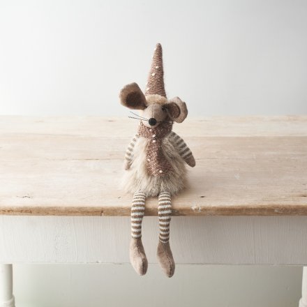 Fabric Sitting Mouse, 55cm