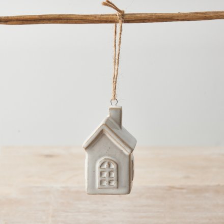 Natural House With Hanger, 7cm