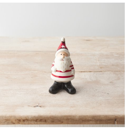 10cm Traditional Santa Ornament 