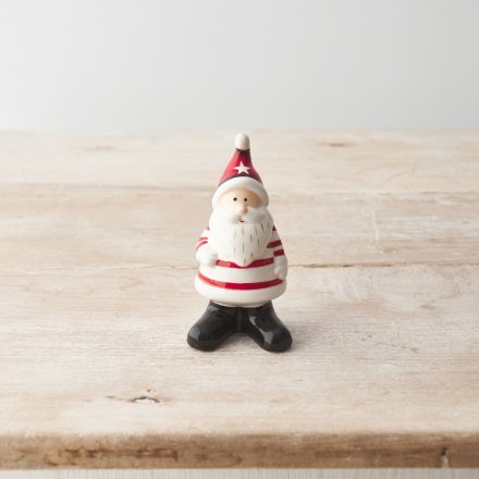 10cm Traditional Santa Ornament 