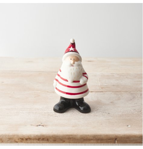 Red & White Santa Ornament, 10cm