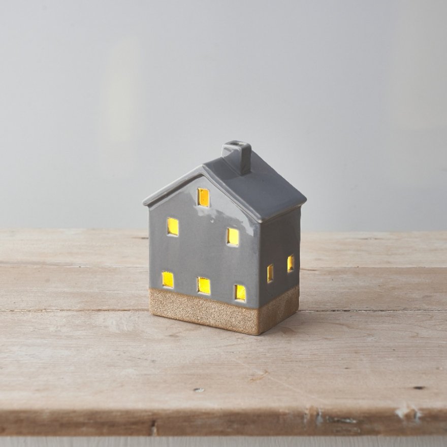 Grey Light Up House, 13.5cm