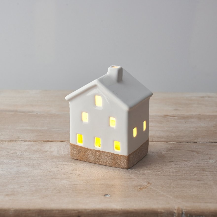 White Light Up House, 11.5cm