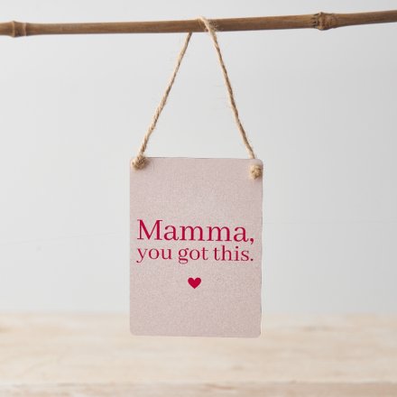 'Mamma' Mini Metal Sign, 9cm
