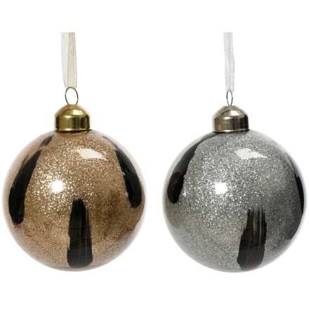 Gold/Silver Glitter Bauble Mix