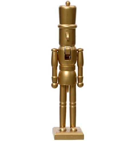 A chic wooden nutcracker decoration. A must have seasonal gift for the style savvy. 