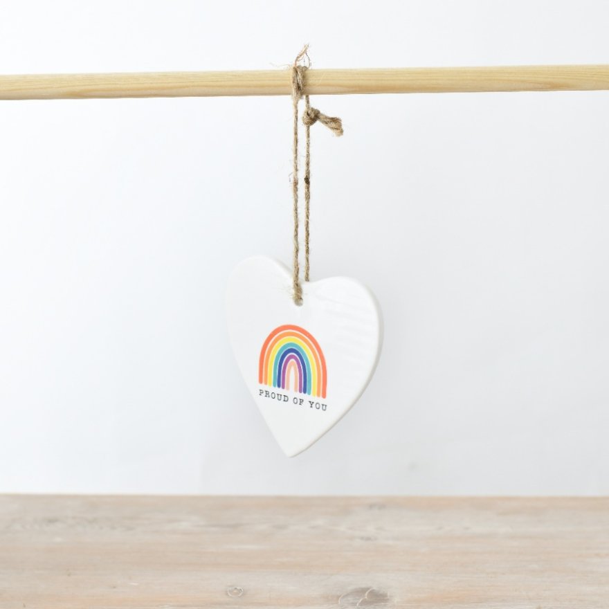 Proud of You Rainbow Plaque, 9.5cm