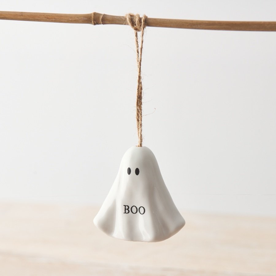 Say BOO with this adorable ghost hanger. A unique gift item this season. 