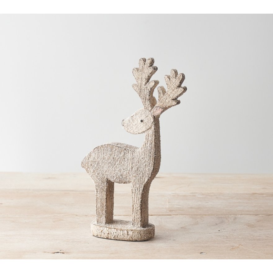 Snow Glitter Reindeer, 21cm