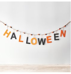 A colourful and stylish banner which would complement any halloween decor. 
