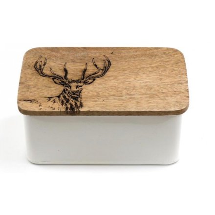 Stag Rectangle Tin, 26cm