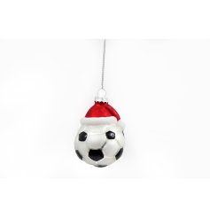 This 8cm Xmas Football Bauble is the perfect way to show off anyones love of football during the festive season
