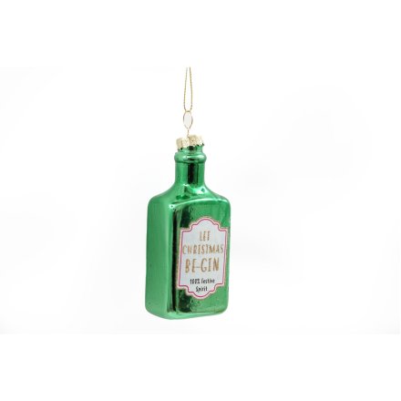 11cm Gin Bottle Bauble