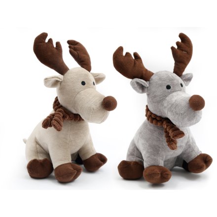 30cm Reindeer Doorstop, 2 Assorted