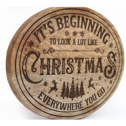 Like Christmas Wooden Plaque