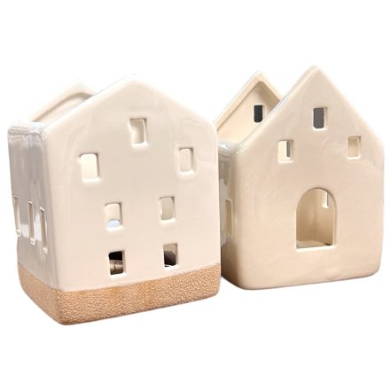 2a White T Light holder 9.5cm
