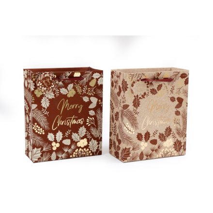 2a Traditional Christmas Gift Bag, 23cm