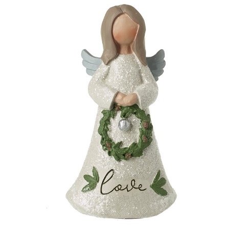Love Christmas Angel Ornament, 10.5cm