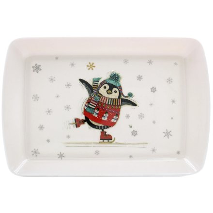 Bug Art Penguin Festive Tray