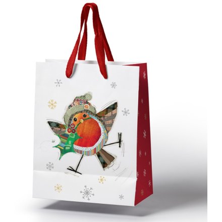 Bug Art Festive Robin Gift Bag