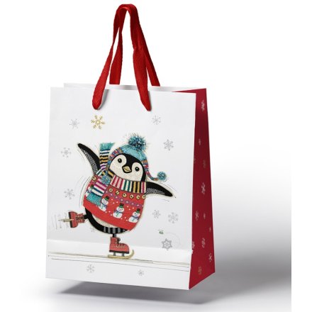 Bug Art Festive Penguin Gift Bag
