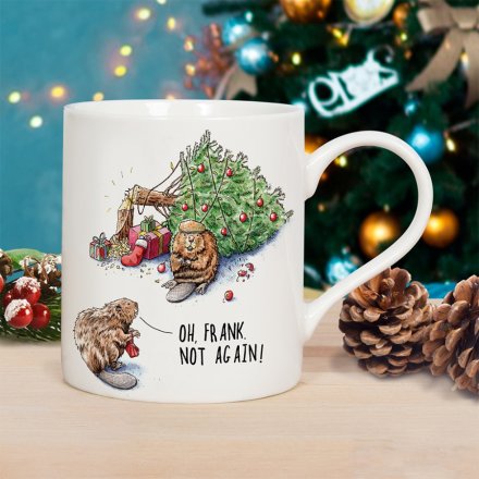 Bewilderbeest Christmas Beaver Mug