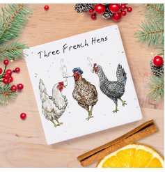 A beautifully illustrated, witty and humorous ceramic coaster by the talented Bewilderbeest. 