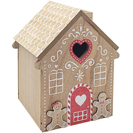 Gingerbread Wooden Tissue Box