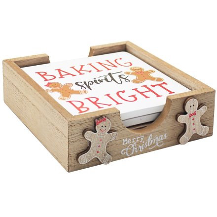 Gingerbread Coasters Set Of 4