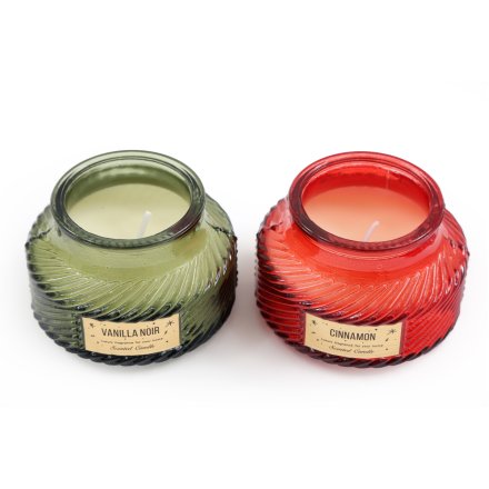 Ribbed Scented Candle Pot,  8cm 