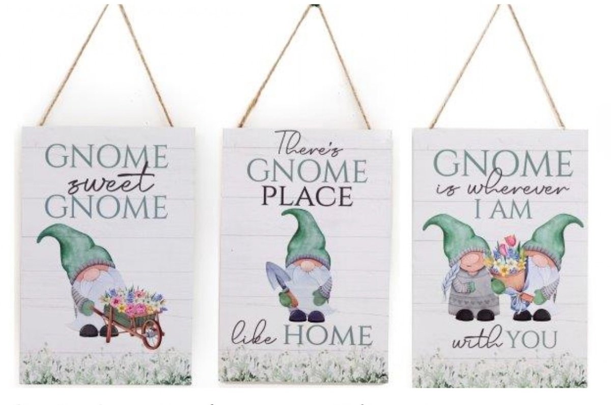 PS0255 / Garden Gnome Plaques 3A 62441 Outdoor Living / Garden
