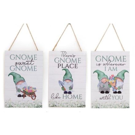 Gnome Wooden Plaques 3A