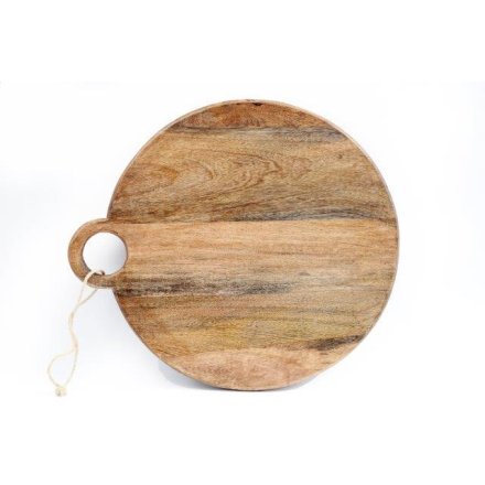 Ring Handle Wood Board, 56cm