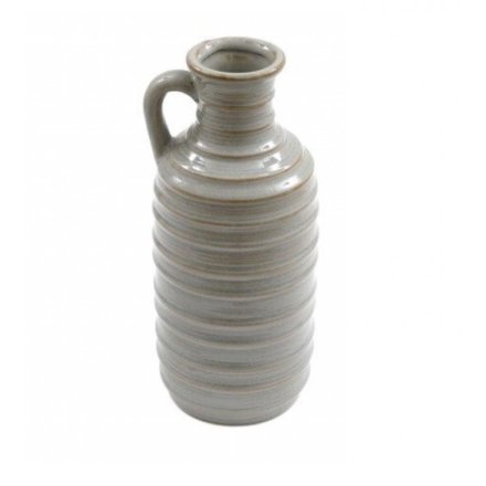 26.5cm Ribbed Vase With Handle