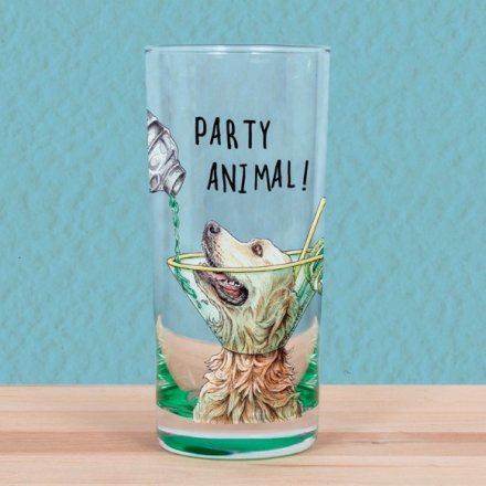 'Party Animal' Glass, 16cm