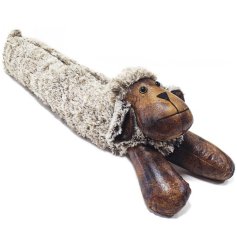 To keep out those pesky draughts a lovely faux leather sheep draught excluder.