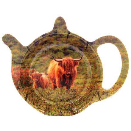 Highland Cow & Calf Coasters, Teabag Tidy