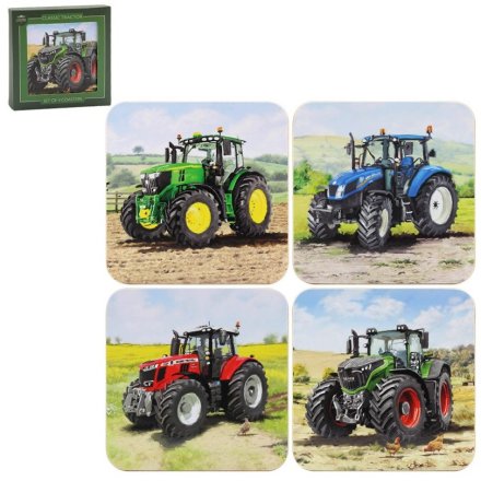 Tractor Coasters, Set Of 4