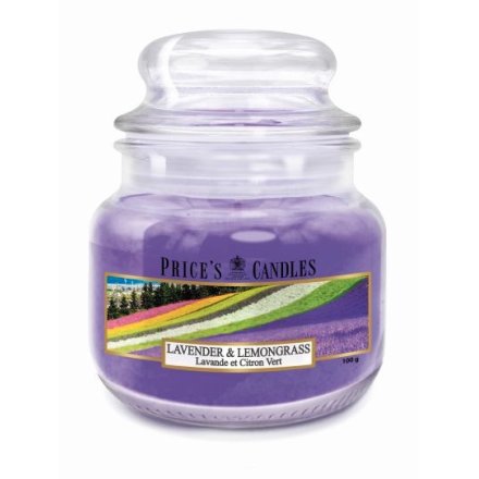 Lavender and Lemongrass Small Jar Candle, 8.5cm