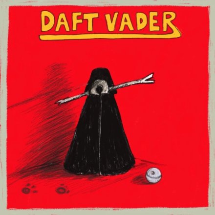 'Daft Vader' Greeting Card, 15cm