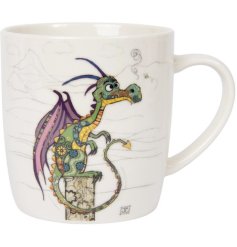 Add some colour to the drinksware cupboard with this delightful mug from the Bug Art range. 