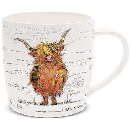 Bug Art Hamish Highland Cow Mug
