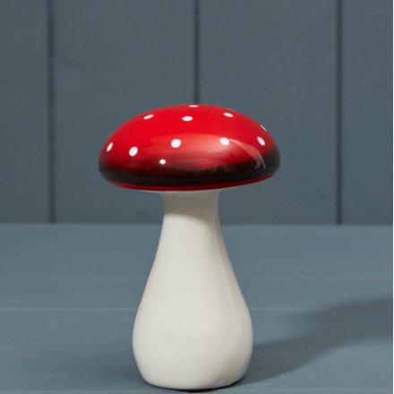 Ceramic Mushroom, 12.5cm